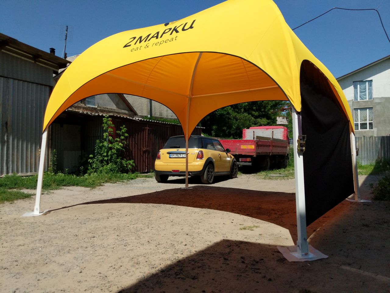 "Park" domed tents 4x4m (12x12ft)