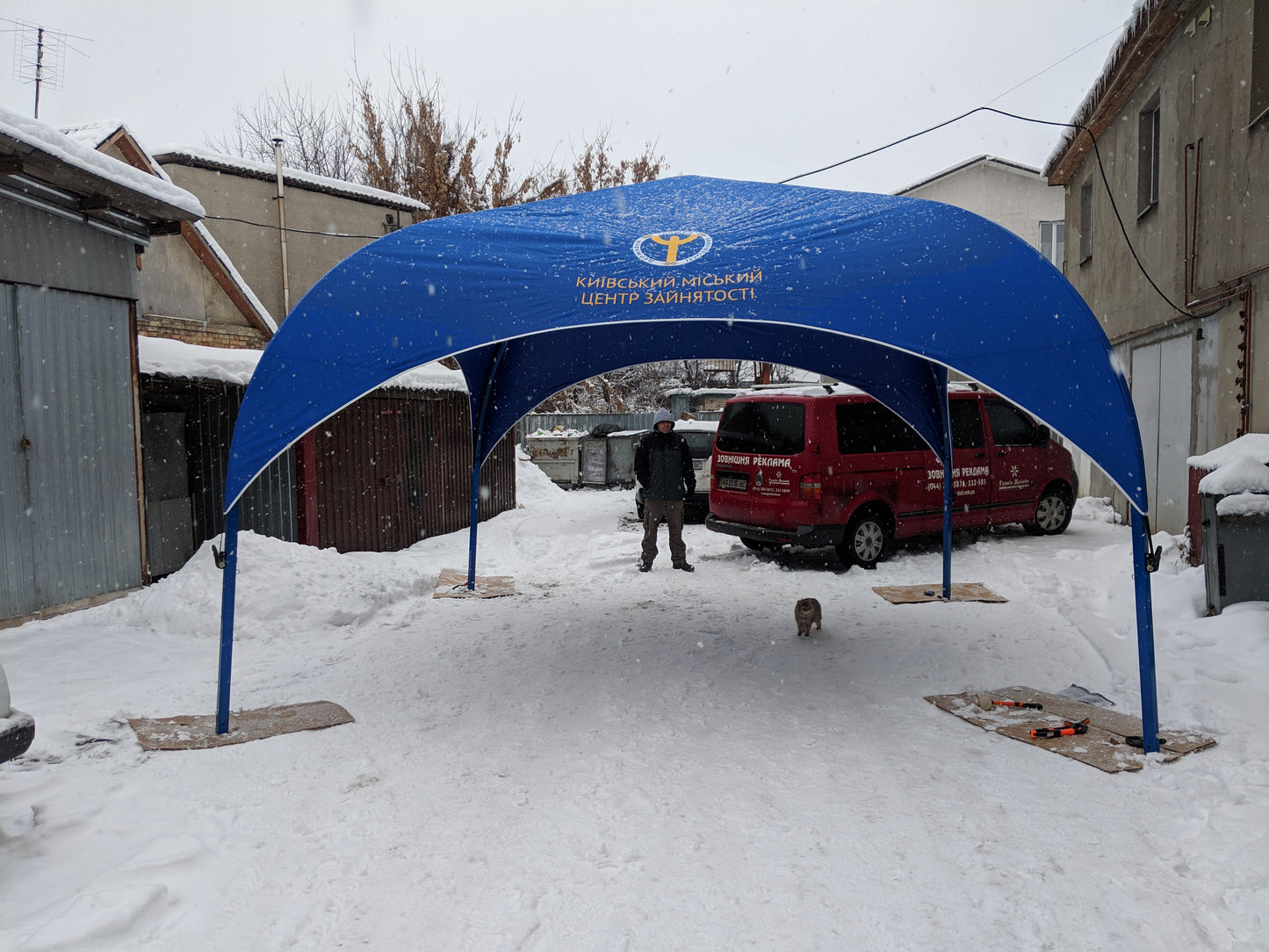 "Park" domed tents 4x4m (12x12ft)