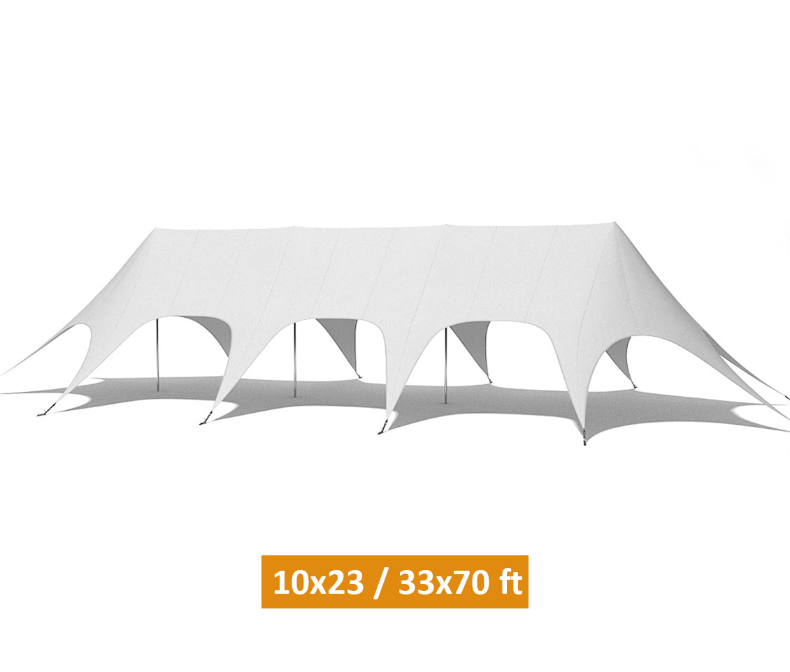 Star tent- 10x23m for 100 peoples