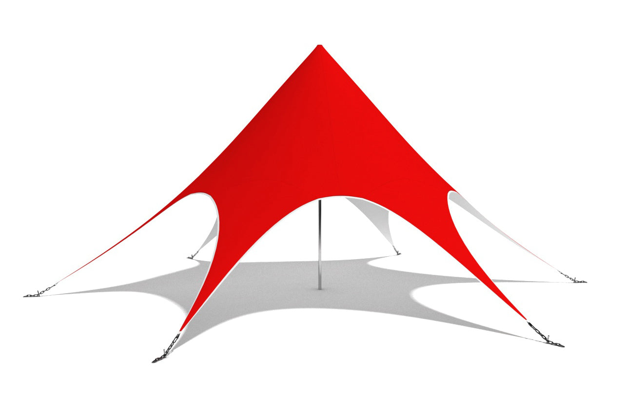 star tent  red