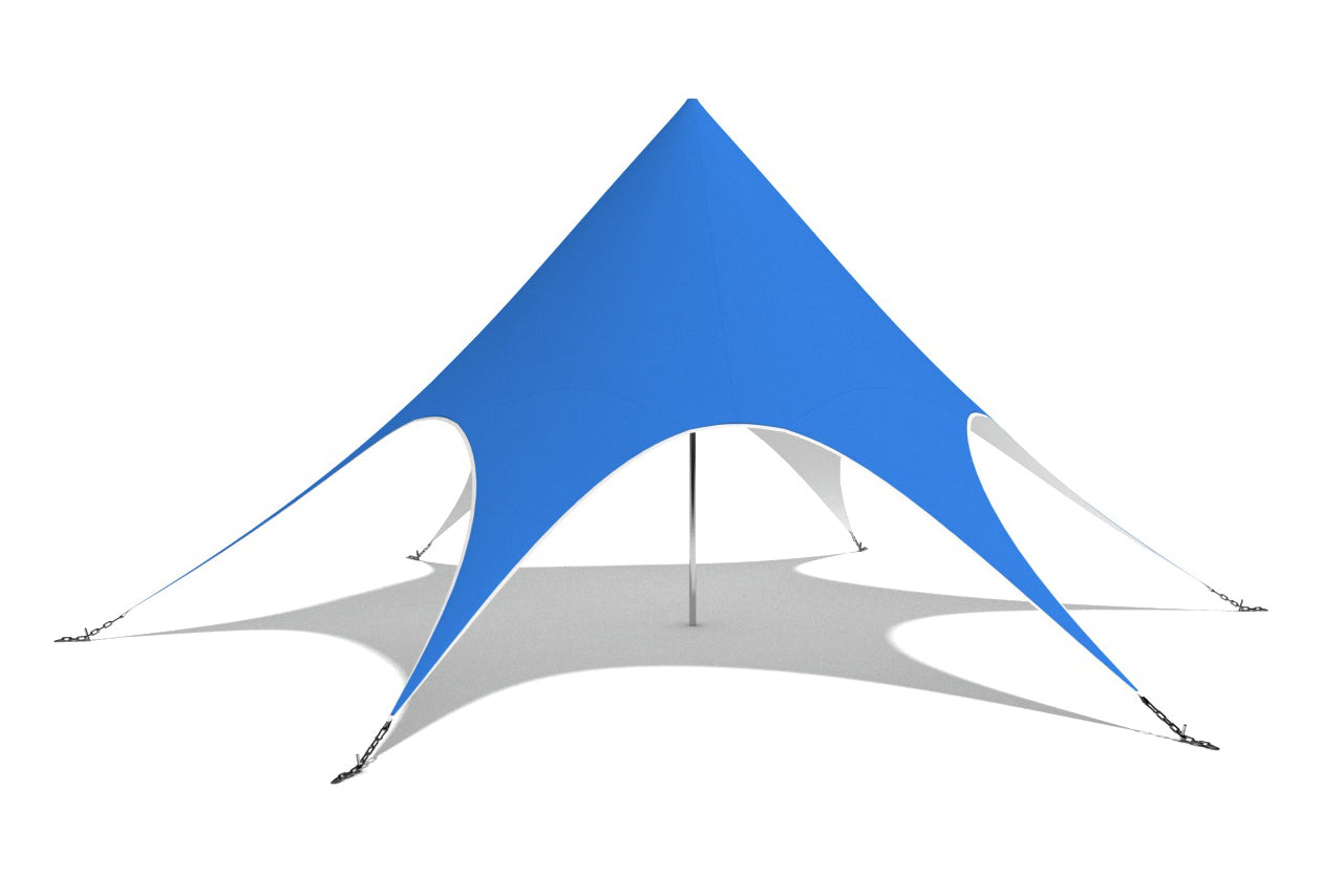 star tent blue